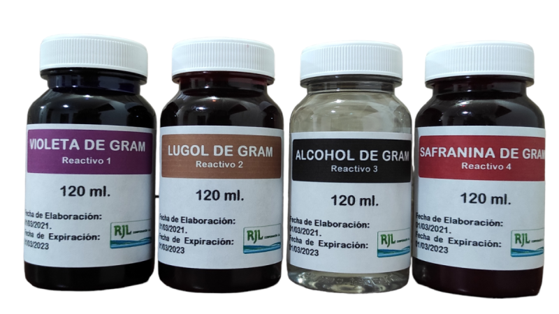 Kit Tinción de Gram 4 x 120 ml