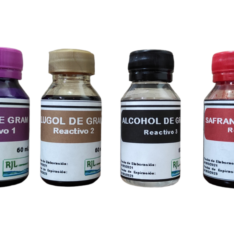 Kit tinción de Gram 4 x 60 ml