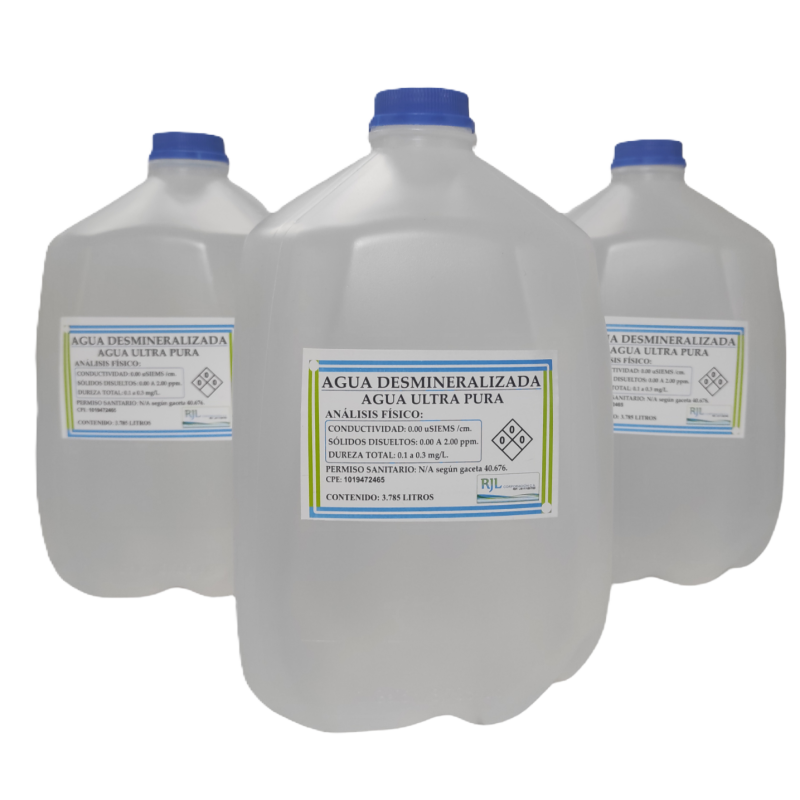 Agua desmineralizada