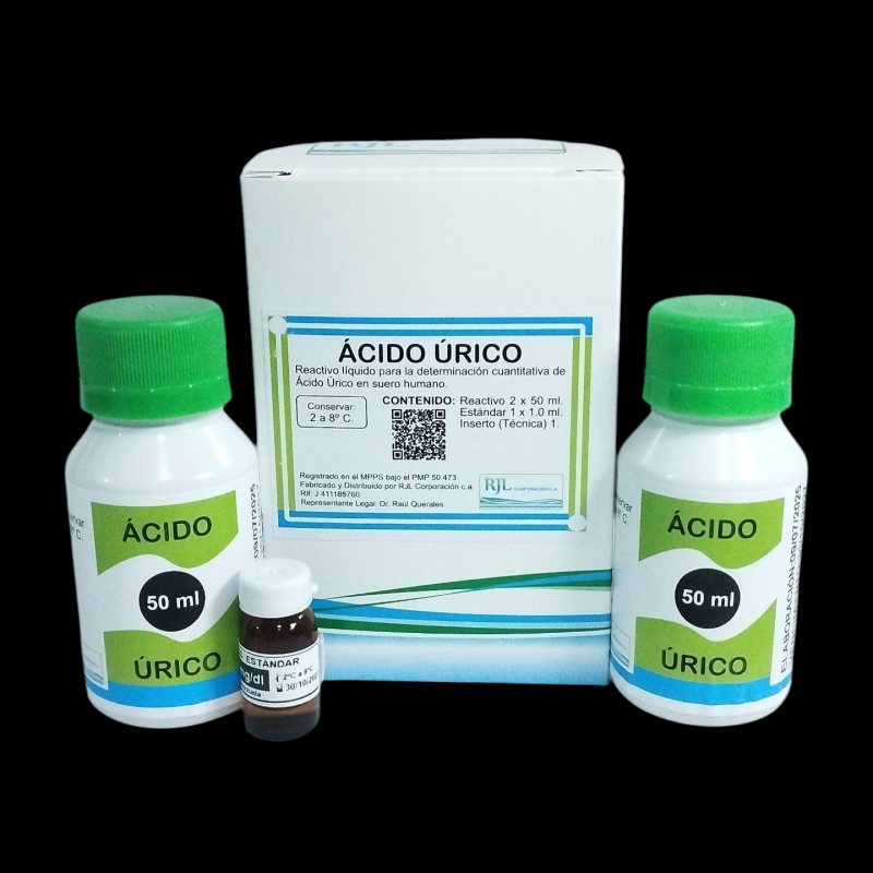 Ácido Úrico 2 x 50 ml  con Estándar
