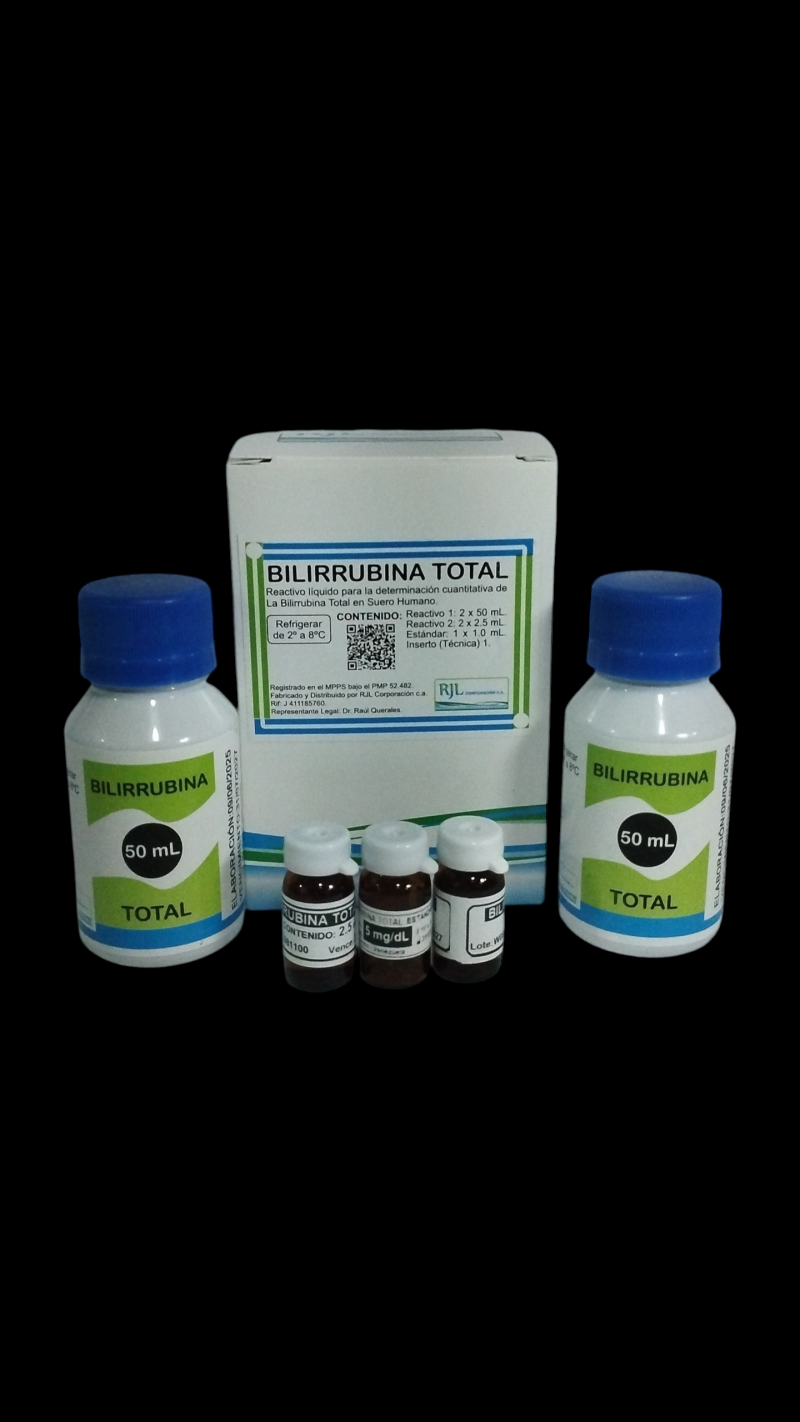 Billirubina Total 2 x 50 mL R1+R2  con Estándar