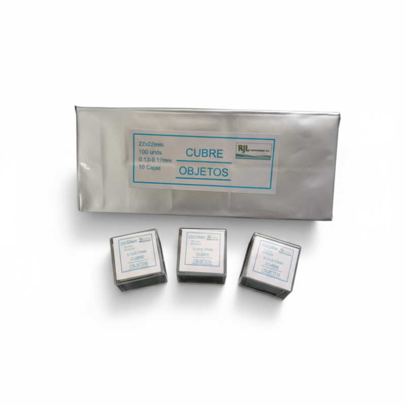 Láminas Cubre Objetos 22x22mm