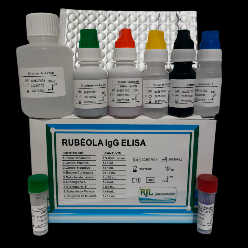 Rubéola IgG RJL (96 Pruebas)