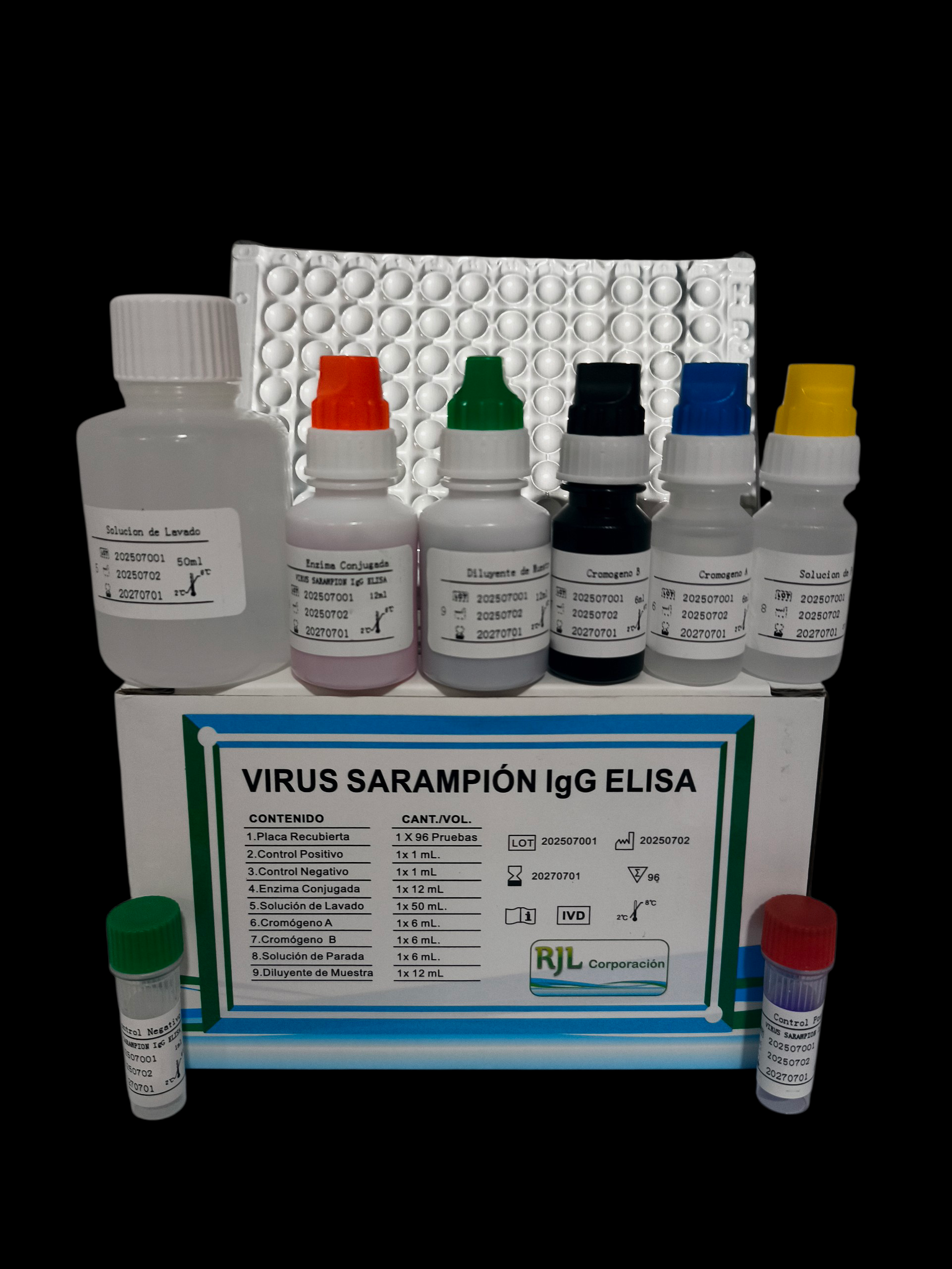 Sarampión IgG RJL 96 Pruebas