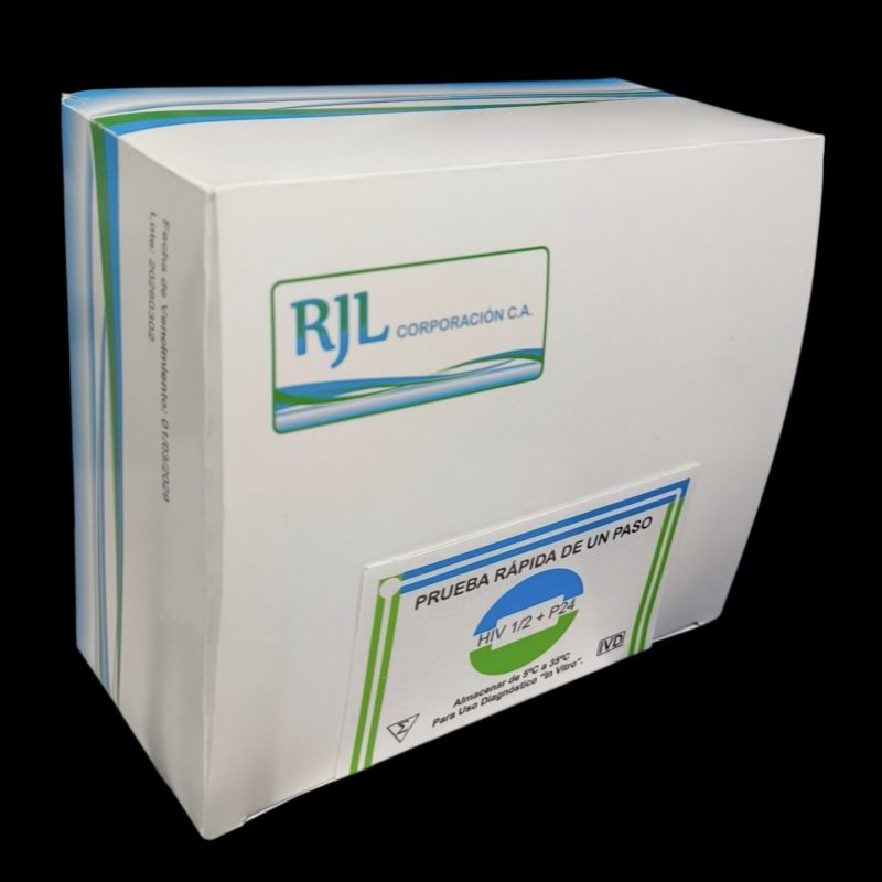 HIV 4ta Generación (1+2) + Antígeno p24 x 25 Pruebas (Suero/Plasma/Sangre Total)