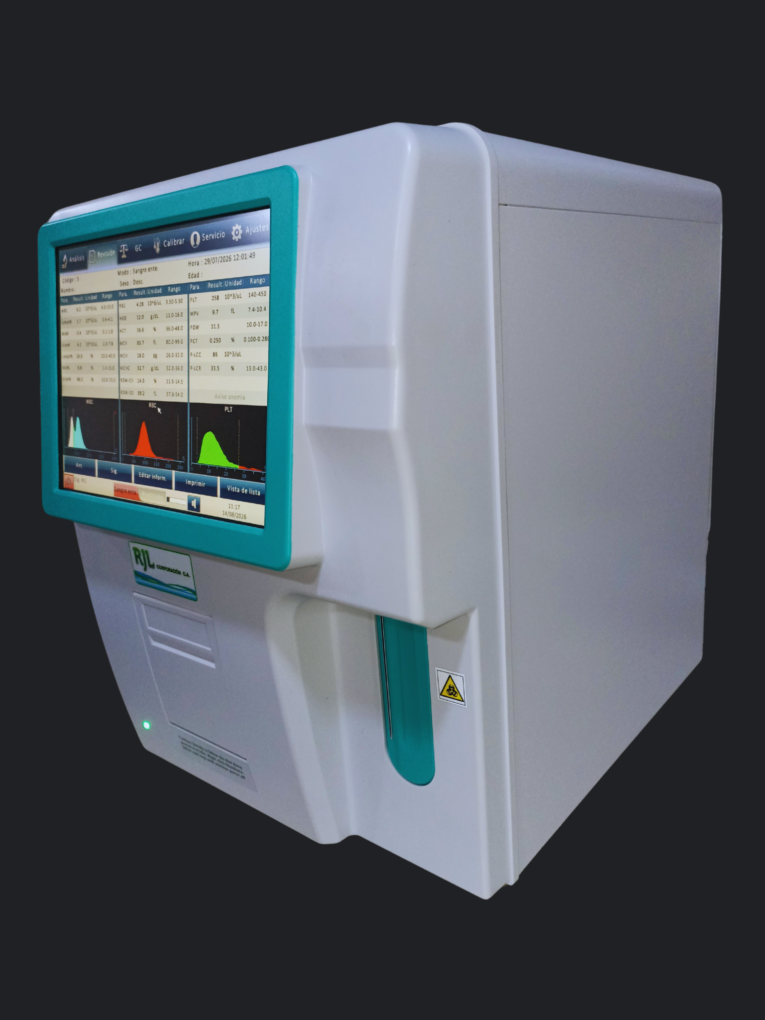 Analizador Hematológico Automático RJL2
